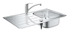 Комплект кухонной мойки и смесителя Grohe K200 (31565SD1)