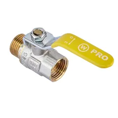 Кран шаровой ГШР (газ) Waterpro WP607-15FML-Y - 1/2" FML (WP2931)