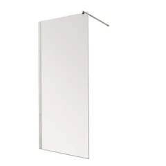 Душова перегородка Mixxus Premium FLAT SP01-140x200-TR Chrome Walk-In прозоре скло 8мм (MI6853)