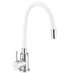 Смеситель для кухни Mixxus SUS-011 Chrome Refl.White (нерж. сталь) (MI6233)