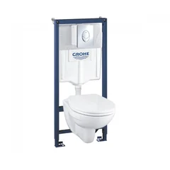 Інсталяційна система з підвісним унітазом 4-в-1 Grohe Solido Compact (39400000)