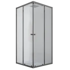 Душевая кабина без поддона Mixxus CUBIC SC01-90x90x185-TR GRAPHITE прозрачное стекло 4мм (MI6907)