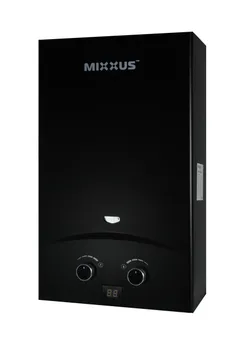 Газова колонка MIXXUS GWH-0210 BASIC BLACK димохідна 10 л/хв (колір чорний) (WH0023)