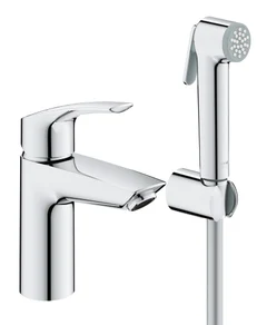 Змішувач для раковини з гігієнічним душем Grohe Eurosmart New (23124003)