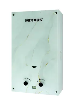 Газова колонка MIXXUS GWH-0510 BASIC GLASS димохідна 10 л/хв (панель зі скла з малюнком) (WH0026)