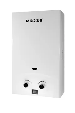 Газова колонка MIXXUS GWH-0110 BASIC WHITE димохідна 10 л/хв (колір білий) (WH0022)