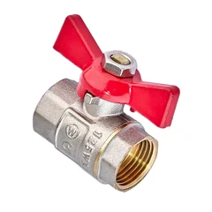 Кран шаровый Waterpro WP602-15FFW - 1/2" ГГБ (стальная бабочка) (WP3290)