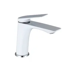 Змішувач для умивальника Mixxus Premium DERBY 001 (NUT) WHITE-CHROME (MI6613)