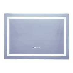 Дзеркало Mixxus Warm MR02-100x70 (годинник, LED-підсвічування, антизапотівання) (MI6002)