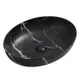 Раковина накладная Mixxus Premium ELLIPSE-0102 MARBLE 515х400х130mm (MP6552)